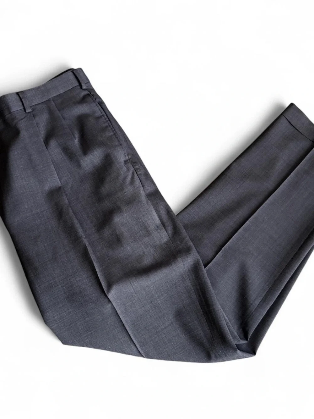 Mens Jos. A. Bank Tailored Fit Suit  Navy Blue Size 46R Top with Pants